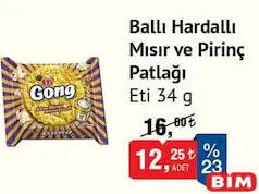 ETİ GONG BALLI HARDALLI MISIR VE PİRİNÇ PATLAĞI 34 G fiyat ve kampanya bilgisi